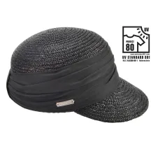 Casquette Paille Naturelle noir - Seeberger Reference : 11889 | Chapellerie Traclet