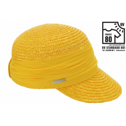 Natural Straw Cap Yellow Amber - Seeberger