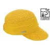 Casquette Paille Naturelle Jaune Amber - Seeberger Reference : 6967 | Chapellerie Traclet