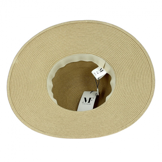 Anita Beige Wide-Brimmed Hat - Fléchet