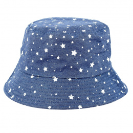 Stars Denim Bucket Hat - Traclet