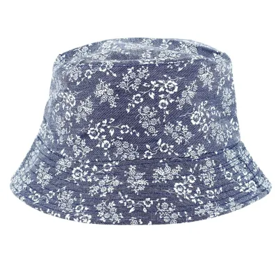 Denim Flowers Bucket Hat - Traclet Reference: 11925 | Traclet Hatmakers