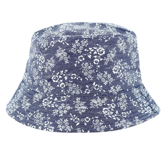 Denim Flowers Bucket Hat - Traclet