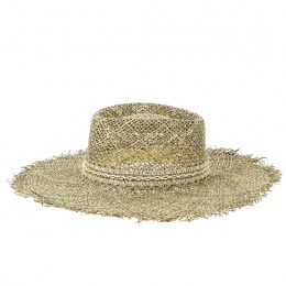 Samira Natural Straw Fedora Hat - Traclet