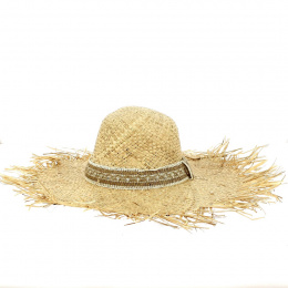 Chandra Beach Raffia Sun Hat - Traclet