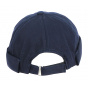 Navy Cotton Docker Beanie - Traclet