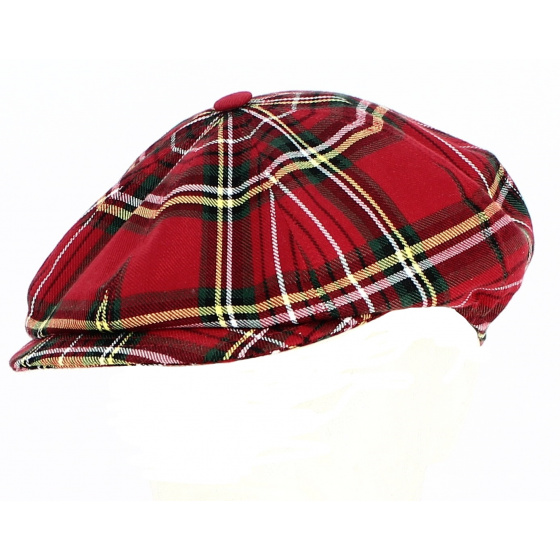 Irish red plaid cap - Traclet