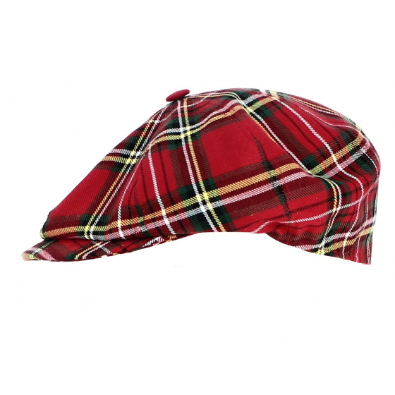 Red Plaid Irish Cap - Traclet Red Plaid Irish Cap - Traclet