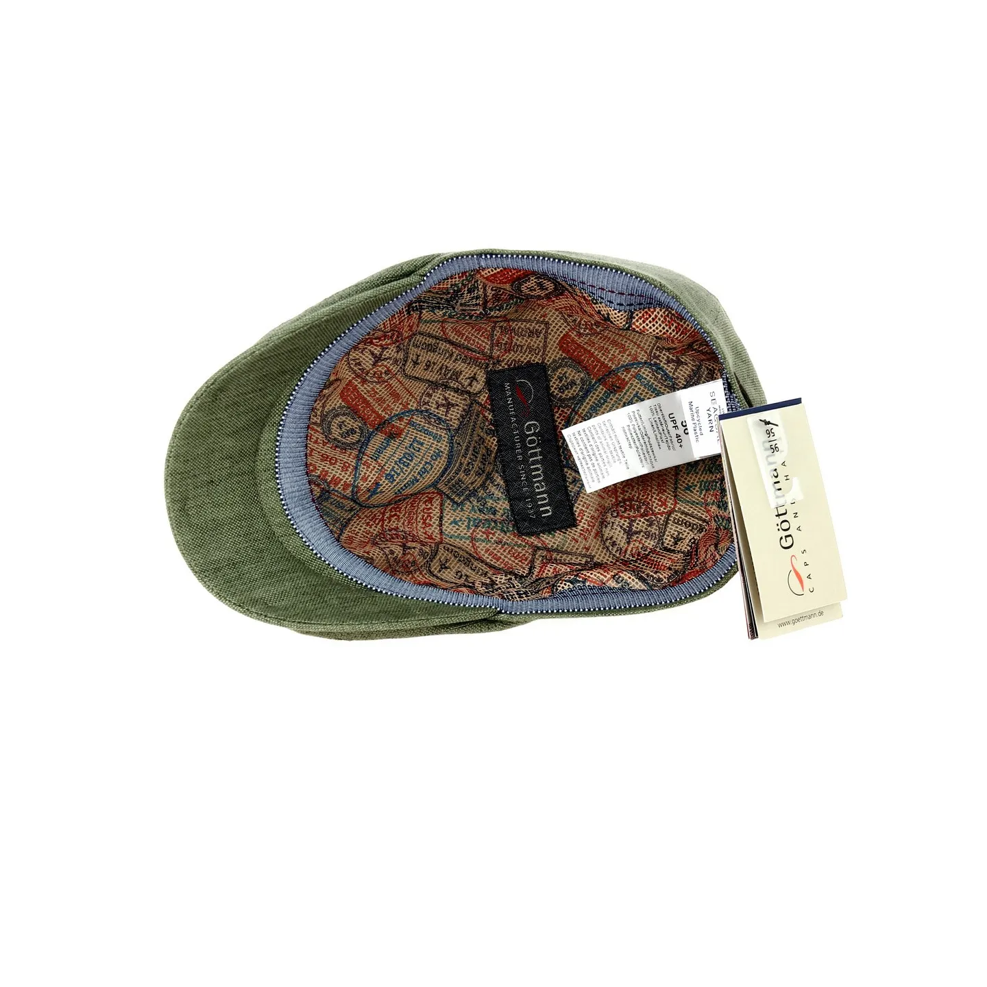 Casquette Bec de canard Richie Olive - Göttmann Reference : 11946 | Chapellerie Traclet