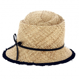 Stéphania Cloche straw Raphia hat - Traclet