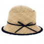 Stéphania Cloche straw Raphia hat - Traclet