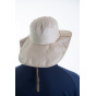 Bordeaux Traveller Hat with Neck Protection Beige - Soway