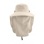 Beige Coolibar neck and face cover cap
