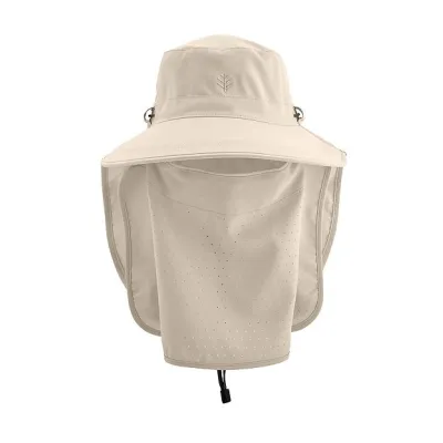 Beige Coolibar neck and face cover cap Reference: 11982 | Traclet Hat Shop