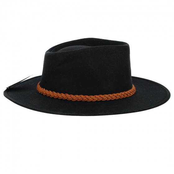 Black Whitfield Traveller Hat - Aussie Apparel