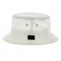 White Cotton Davos Bucket Hat - Crambes
