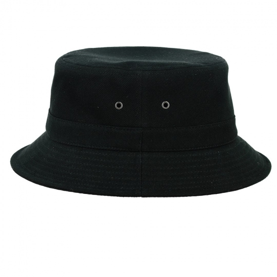 Black Cotton Davos Bucket Hat - Crambes