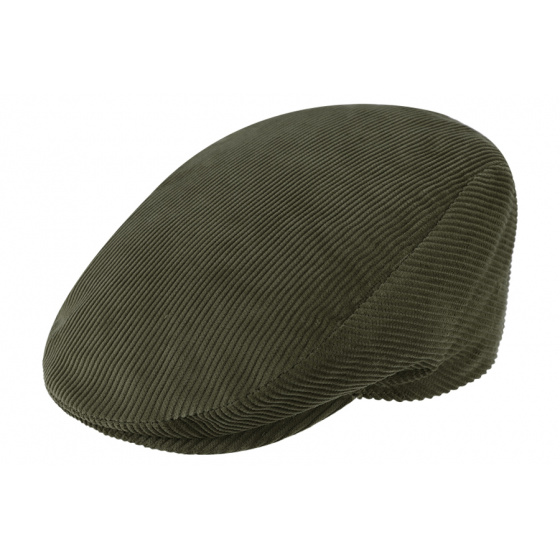 Khaki Flat Velvet Cap