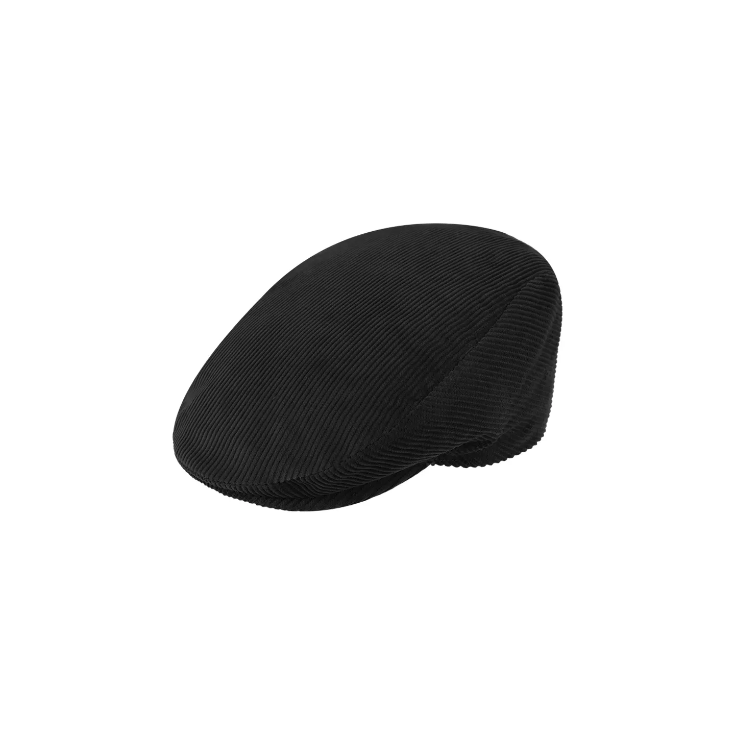 Casquette plate velours noir