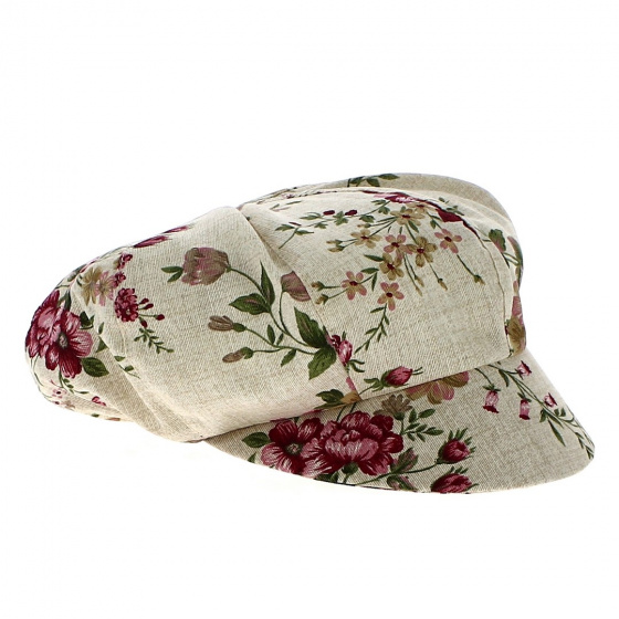Anastasia Floral Newsboy Cap - Traclet