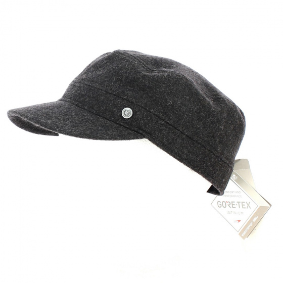 Brown Gore-Tex Army Cap with Ear Flaps - Bugatti