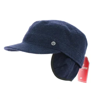 Gore-Tex Army Cap with Ear Flaps Dark Blue - Bugatti Reference: 12026 | Chapellerie Traclet