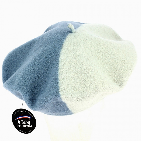 Two-Tone Victorine Wool Beret - Le Béret Français