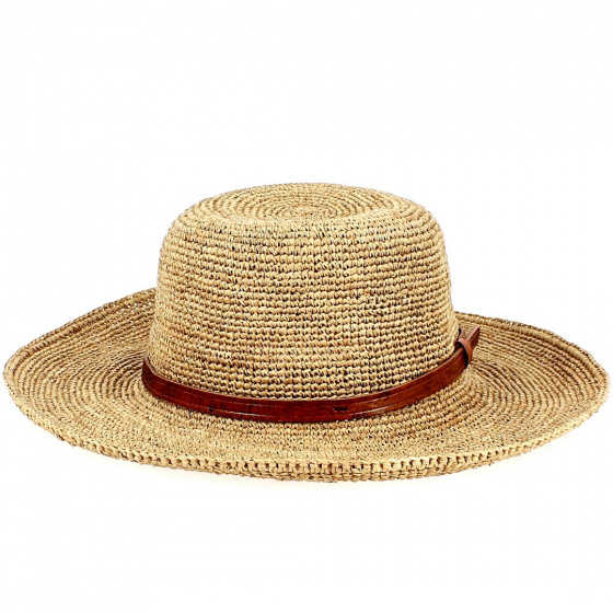 Tulear Natural Raffia Wide-Brimmed Hat - Traclet