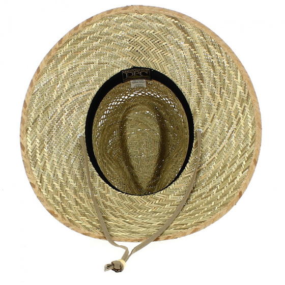 Columbia Traveller Hat Straw Beige Ribbon - Dorfman Pacific Co
