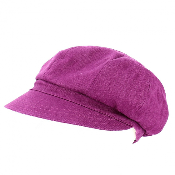 Casquette Gavroche Hors série Lin Cassis  - MTM