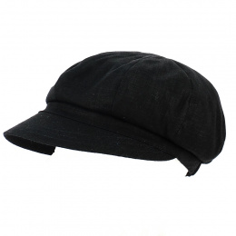 Gavroche Cap Linen Black - MTM