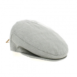 Ravenne Beige Cotton Flat Cap - Traclet