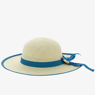 Capeline Caroll Panama Bleu ciel - Traclet Reference : 12090 | Chapellerie Traclet