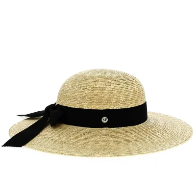 Sandy Natural Straw Wide-Brimmed Hat - Fléchet Reference: 12096 | Traclet Hat Shop