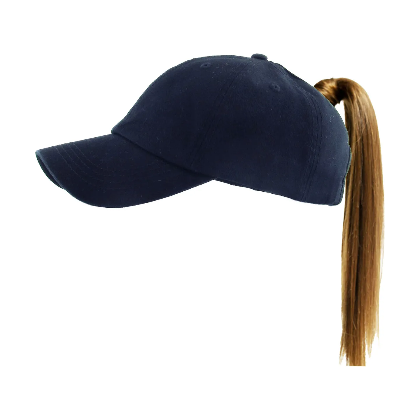 Casquette Baseball Femme Ponytail Marine - Traclet Reference : 12107 | Chapellerie Traclet