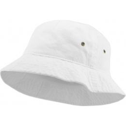 White Cotton Bucket Hat