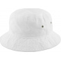 White Cotton Bucket Hat