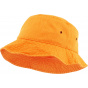 Orange Cotton Bucket Hat