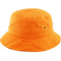Orange Cotton Bucket Hat