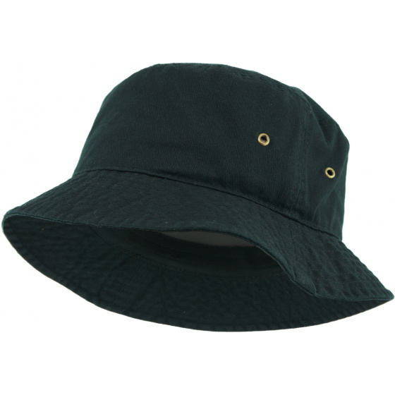 Black Cotton Bucket Hat