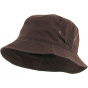 Brown Cotton Bucket Hat