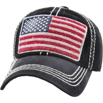 Casquette Strapback Pygargue Coton noir - Kbthos