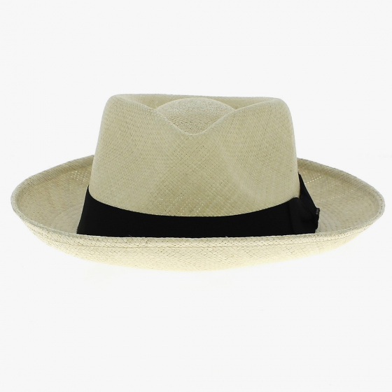 Natural Panama Gambler Ribeiro Hat - Traclet Natural Panama Gambler Ribeiro Hat - Traclet