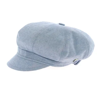 Casquette Gavroche Pascaline Coton Bleu - Fléchet Reference : 12110 | Chapellerie Traclet