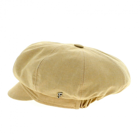 Casquette Gavroche Pascaline Coton Beige - Fléchet Casquette Gavroche Pascaline Coton Beige - Fléchet