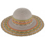 Gray Guadalupe Paper Straw Capeline Hat - Traclet
