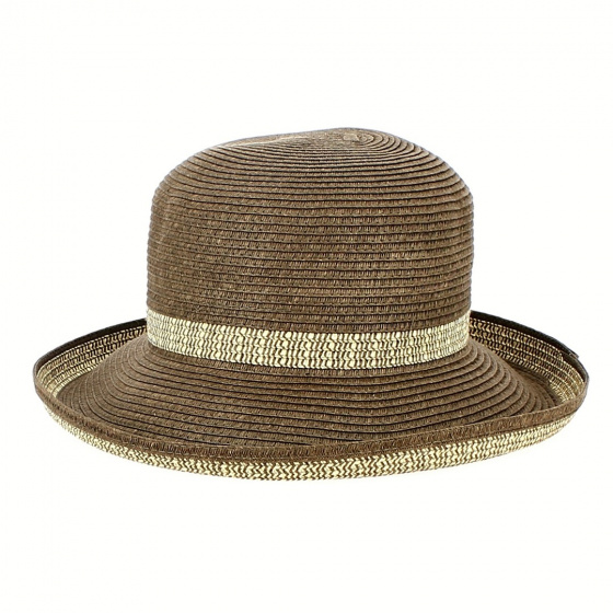 Very Chic Women's Breton Hat Brown & Ivory UPF 50+ Rating - Emthunzini Hats Very Chic Women's Breton Hat Brown & Ivory UPF 50+ Rating - Emthunzini Hats