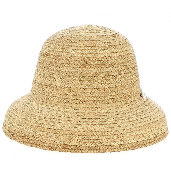 Chapeau Cloche Battista Raphia - Bloom raffia hat - Traclet