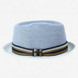Chapeau Porkpie Scriba Toyo Bleu ciel - Stetson