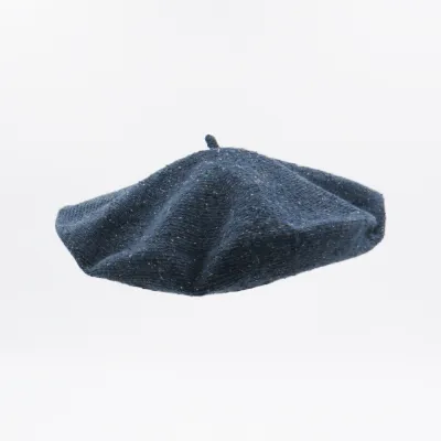 Béret Été Bleu Jean Coton Soie & Lin - Le Béret Français